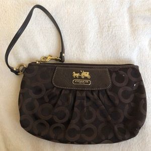 Coach wristlet clutch bag